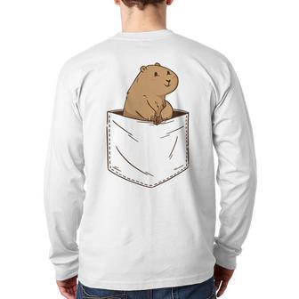Prairie Dog Brown Rodent Pet Animal Expert Cute Mammals Back Print Long Sleeve T-shirt | Mazezy