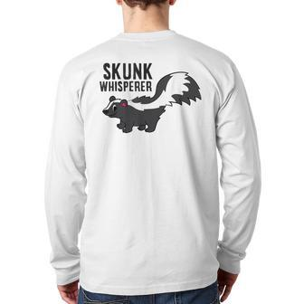 Skunk Whisperer Skunks Back Print Long Sleeve T-shirt | Mazezy