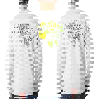 Slightly Bitter Lemons And Leaves Cute Back Print Long Sleeve T-shirt | Mazezy