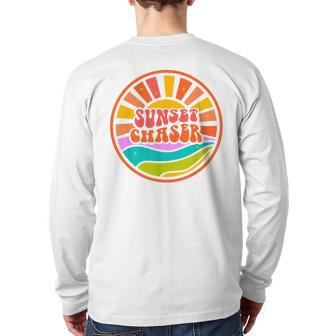 Sunset Chaser Happy Summer Collection Back Print Long Sleeve T-shirt | Mazezy