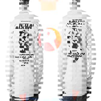 Never Underestimate An Old July Man Who Loves Judo Back Print Long Sleeve T-shirt - Seseable