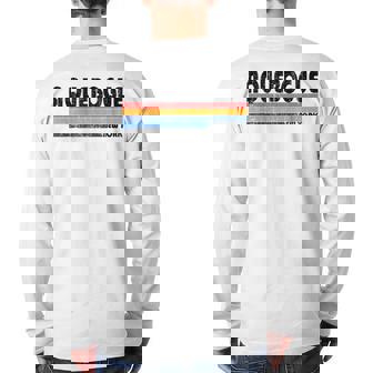 Vintage 70S 80S Style Aquebogue Ny Back Print Long Sleeve T-shirt | Mazezy