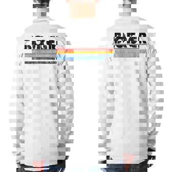 Vintage 70S 80S Style Borger Tx Back Print Long Sleeve T-shirt | Mazezy