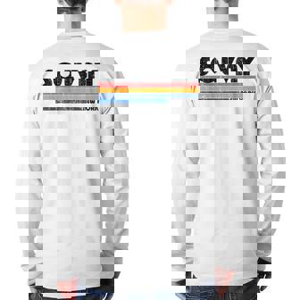 Vintage 70S 80S Style Solvay Ny Back Print Long Sleeve T-shirt | Mazezy