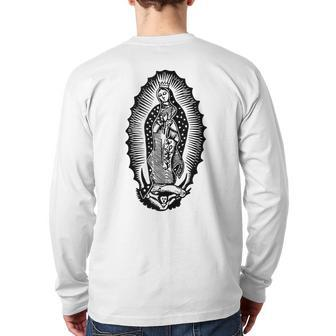 Virgin Mary Santa Maria Catholic Church Group Back Print Long Sleeve T-shirt | Mazezy