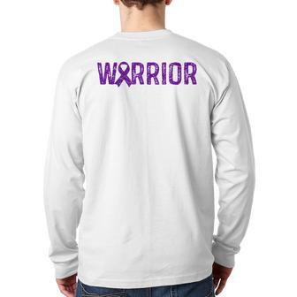 Warrior Eating Disorder Awareness Back Print Long Sleeve T-shirt | Mazezy