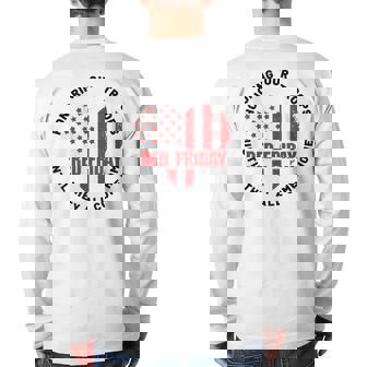 Wear Red On Friday Honoring Our Troops Military Support Back Print Long Sleeve T-shirt | Mazezy