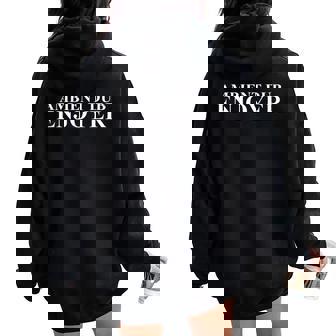 Ambient Dub Enjoyer Ambient Dub Women Oversized Hoodie Back Print | Mazezy