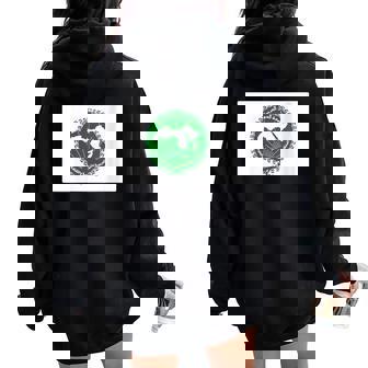 Arab League Educational Cultural And Scientific Organizatio Women Oversized Hoodie Back Print | Mazezy