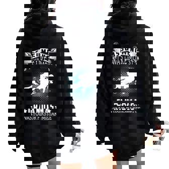 Assuming I Like Most Grandmas Is Mistake- Scuba Diving Women Oversized Hoodie Back Print | Mazezy