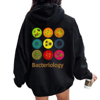Bacteriology Fun Education For Men Women Dark Women Oversized Hoodie Back Print | Mazezy