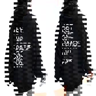 Best Cane Paratore Dad Ever Women Oversized Hoodie Back Print | Mazezy