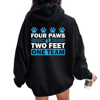 Cool Dog Trainer For Dog Agility Handler Training Women Oversized Hoodie Back Print | Mazezy