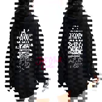 Cool Cayoning Grandma Women Oversized Hoodie Back Print | Mazezy