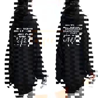 This Dermatopathologist Runs On Coffee Dermatopathology Women Oversized Hoodie Back Print | Mazezy