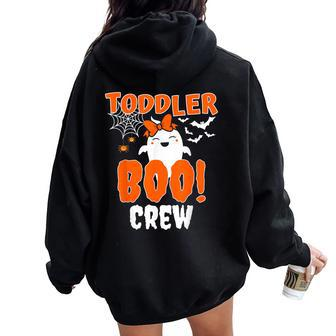 Girl Toddler Boo Crew Daycare Teacher Halloween Party Women Oversized Hoodie Back Print - Thegiftio UK