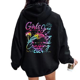 Girls Gone Cruising 2024 Girls Matching Cruise Tie Dye Women Oversized Hoodie Back Print | Mazezy