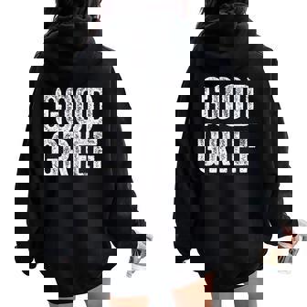 Good Grief Sarcastic Humor Joke Text Quote Women Oversized Hoodie Back Print | Mazezy