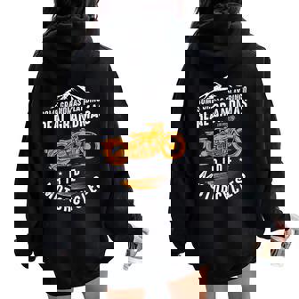 Some Grandmas Play Bingo Real Grandmas Ride Motorcycles Women Oversized Hoodie Back Print | Mazezy