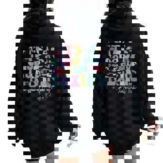 Groovy Its A Good Day To Remove Toxins Dialysis Technician Women Oversized Hoodie Back Print | Seseable CA