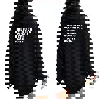 Honey Butter Chicken Biscuit Women Oversized Hoodie Back Print | Mazezy