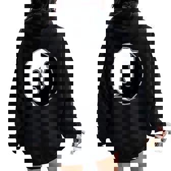 Horsehead Ying Yangs Women Oversized Hoodie Back Print | Mazezy