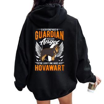 Hovawart Guardian Angel Women Oversized Hoodie Back Print | Mazezy