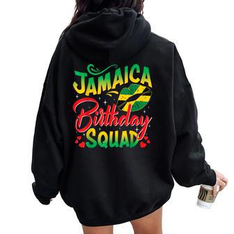 Jamaica Birthday Squad Girls Trip 2023 Vacation Party Women Oversized Hoodie Back Print - Thegiftio UK