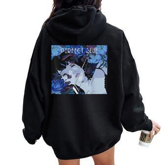 Japanese Anime Girl Perfect Blue Women Oversized Hoodie Back Print | Mazezy