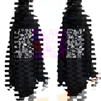 Karma Is My Boyfriend Me And Karma Vibe Like That Groovy Women Oversized Hoodie Back Print | Seseable UK