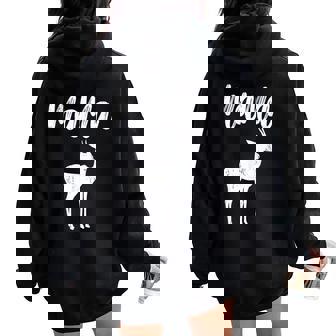 Mama Thomson's Gazelle Vintage Ideas For Mother Women Oversized Hoodie Back Print | Mazezy