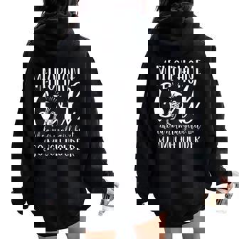 Mellophone Girl Like Regular Girl Louder Marching Band Women Oversized Hoodie Back Print | Mazezy