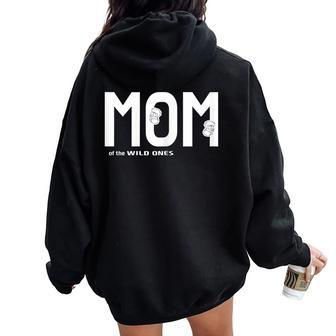 Mom Proud Mother Gag Parenting Women Oversized Hoodie Back Print | Mazezy