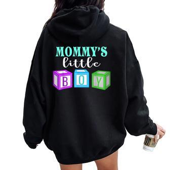 Mommy's Little Boy Abdl T Ageplay Clothing For Him Women Oversized Hoodie Back Print | Mazezy AU