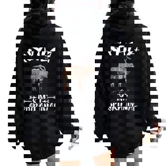 Nyala Is My Spirit Animal Women Oversized Hoodie Back Print | Mazezy