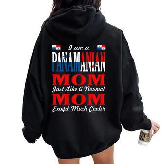 Panamanian Mom Like Normal Mom Cooler Women Oversized Hoodie Back Print | Mazezy