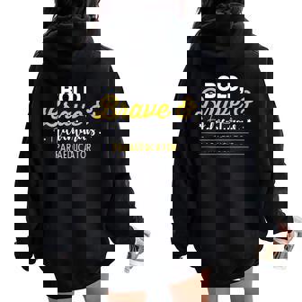 Paraeducator Para School Bold Brave Teacher Women Oversized Hoodie Back Print | Mazezy