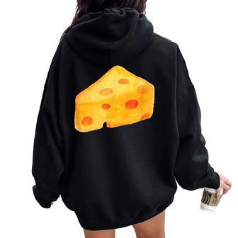 Parmesan Cheese And Chef Women Oversized Hoodie Back Print | Mazezy