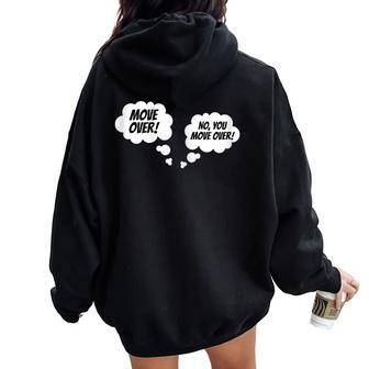 Pregnancy Announcement Future Mom Expecting Parents Dad Women Oversized Hoodie Back Print | Mazezy UK