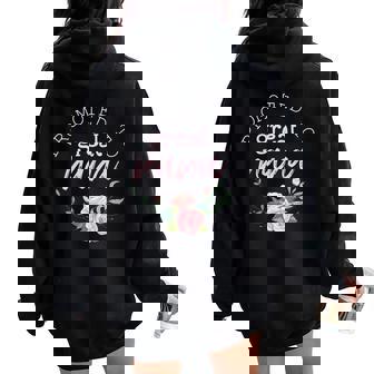 Promoted To Grandma First Time Nana Pregnancy Announcement Women Oversized Hoodie Back Print | Mazezy