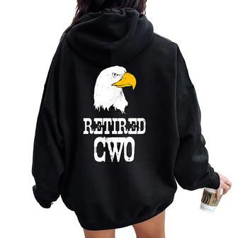 Retired Chief Warrant Officer Cwo-3 Military 2019 T Women Oversized Hoodie Back Print | Mazezy