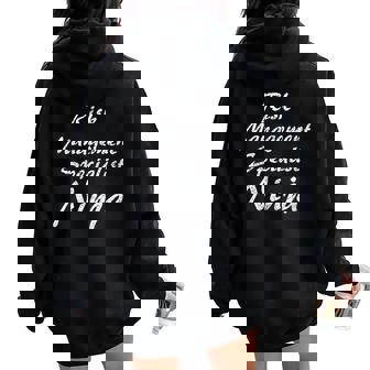 Risk Management Specialist Occupation Work Women Oversized Hoodie Back Print | Mazezy