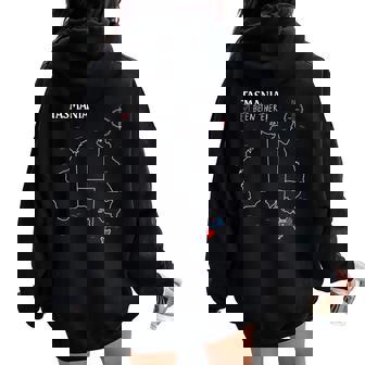 Tasmania Australian Flag Been There Check Off Map Tasmanian Women Oversized Hoodie Back Print | Mazezy