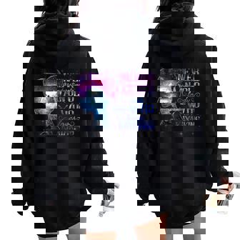 Never Underestimate An Old Lady Who Loves Kayaking Kayak Women Oversized Hoodie Back Print - Seseable
