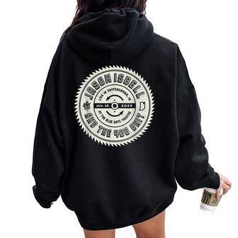 Vintage Jasonisbell And The 400Unit Womens Women Oversized Hoodie Back Print - Monsterry CA