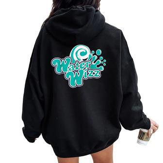 Water Wizz Holidays Vacation Lover Beach Sea For Women Oversized Hoodie Back Print | Mazezy