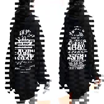 World Best Editorial Assistant Mom Dad Women Oversized Hoodie Back Print | Mazezy