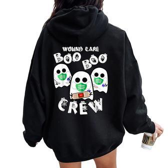 Wound Care Boo Boo Crew Doctor Nurse Halloween Women Oversized Hoodie Back Print - Thegiftio UK