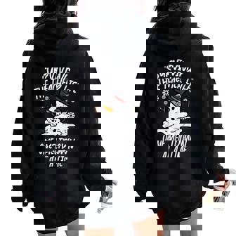 Christmas Surviving Teacher Life Meltdown Xmas Men Women Oversized Hoodie Back Print | Mazezy