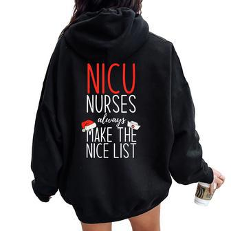 Niku Sister Quotes For Christmas Women Oversized Hoodie Back Print - Monsterry